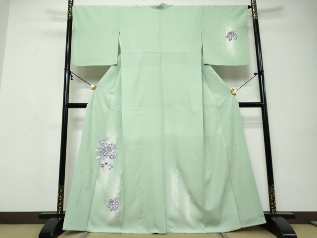 平和屋着物●史上初の女性友禅師 京都府伝統産業優秀技術者 京の名工 岡山武子 訪問着 更紗文 暈し染め 金銀彩 さが美扱い 逸品 DABI9509ud