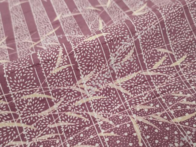 平和屋着物●伝統工芸士 佐藤新次郎訪問着 紬地 稲穂 正絹 逸品 DABI9516ud