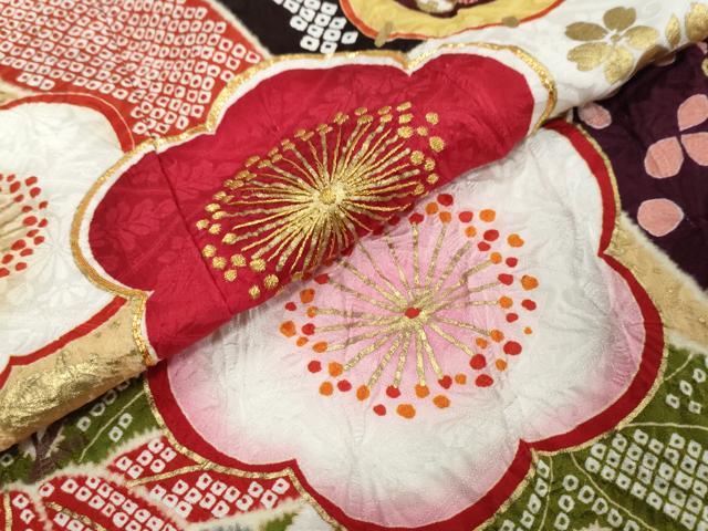 平和屋着物●中国三大刺繍 相良刺繍 振袖 駒刺繍 吉祥草花文 金彩 正絹 逸品 DABI9520ud