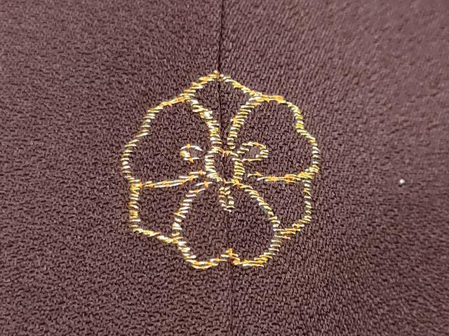 平和屋着物●訪問着 刺繍 道長草花文 金彩 高島屋扱い 正絹 逸品 DABI9521ud