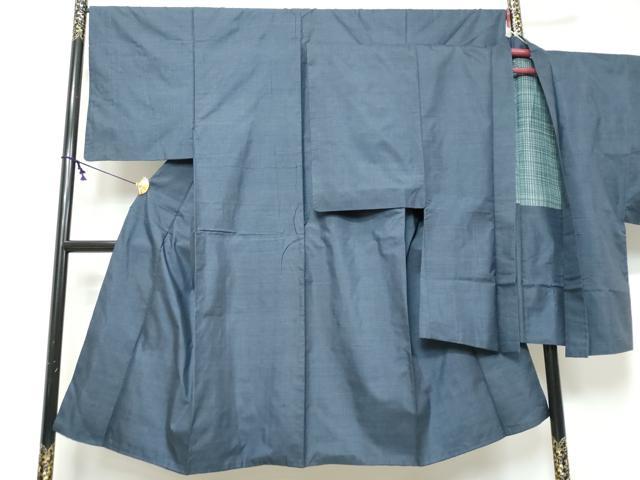 平和屋着物●男性 本場大島紬 アンサンブル 長羽織 100亀甲 総詰め 正絹 逸品 DABI9527ud