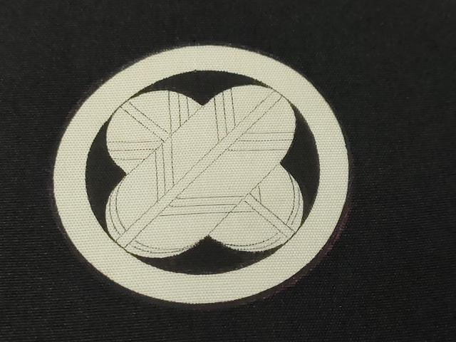 平和屋着物●男性 黒紋付 長羽織セット 羽裏:風景文 正絹 逸品 未使用 DABI9530ud