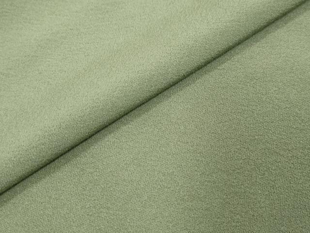 平和屋着物●上質な色無地 柳茶色 正絹 逸品 DABI9552ud