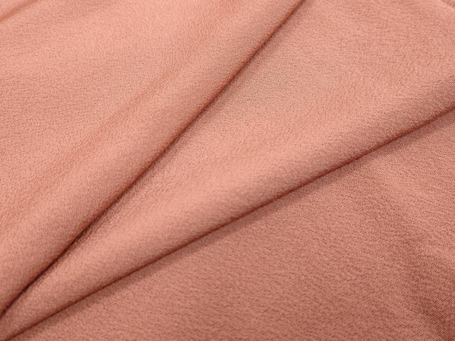 平和屋着物●上質な色無地 浅緋色 正絹 逸品 DABI9553ud
