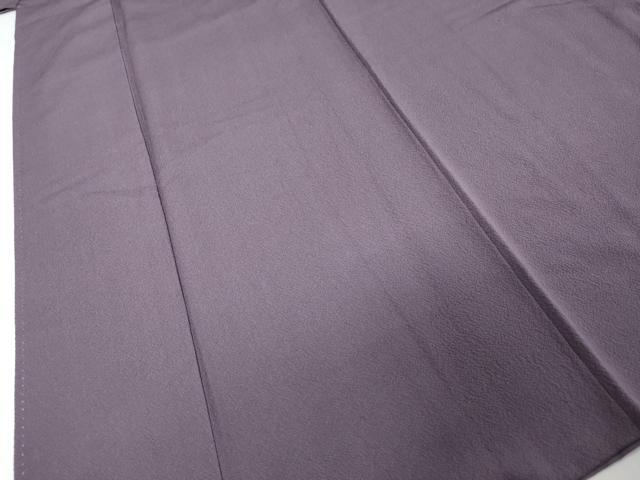 平和屋着物●上質な色無地 葡萄色 正絹 逸品 DABI9556ud