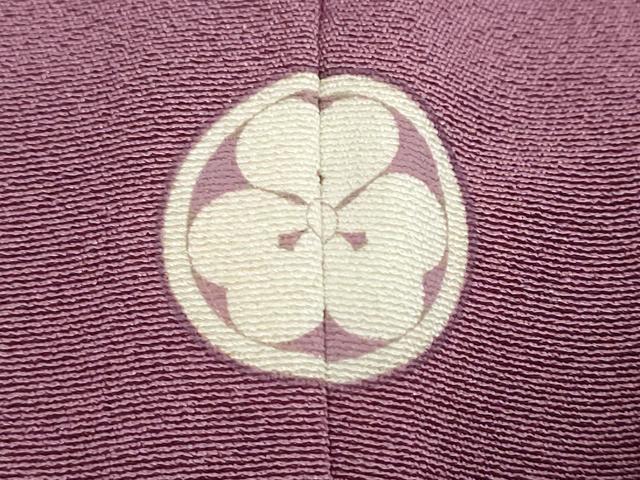 平和屋着物●上質な色無地 江戸紫色 正絹 逸品 DABI9558ud
