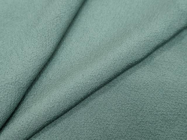 平和屋着物●上質な色無地 山葵色 正絹 逸品 DABI9568ud