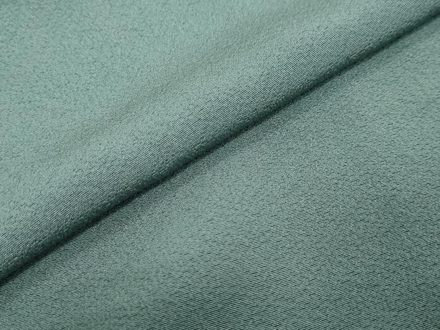 平和屋着物●上質な色無地 山葵色 正絹 逸品 DABI9568ud