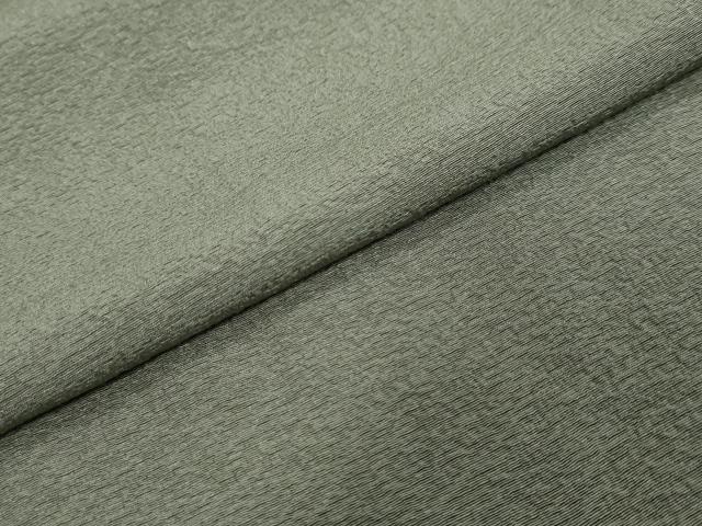 平和屋着物●染色作家 草野一騎 色無地 利休鼠色 正絹 逸品 DABI9572ud