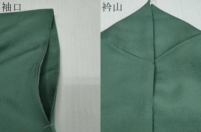 平和屋着物▼上質な色無地 霞地紋 深川鼠色 正絹 逸品 DABI9573ud