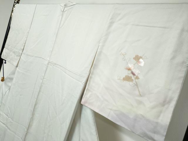平和屋着物●訪問着 作家物 花鳥文 暈し染め 金銀彩 正絹 逸品 DABI9587ud