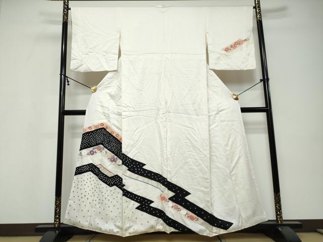 平和屋着物●訪問着 花唐草文 金彩 正絹 逸品 DABI9590ud