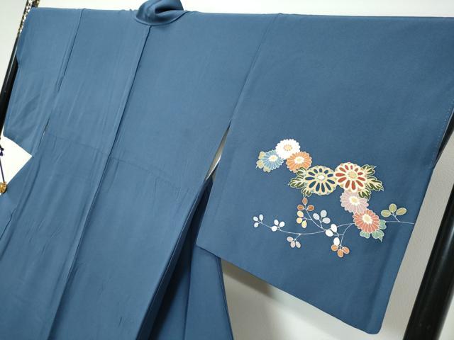 平和屋着物●訪問着 草花文 金彩 正絹 逸品 DABI9622ud