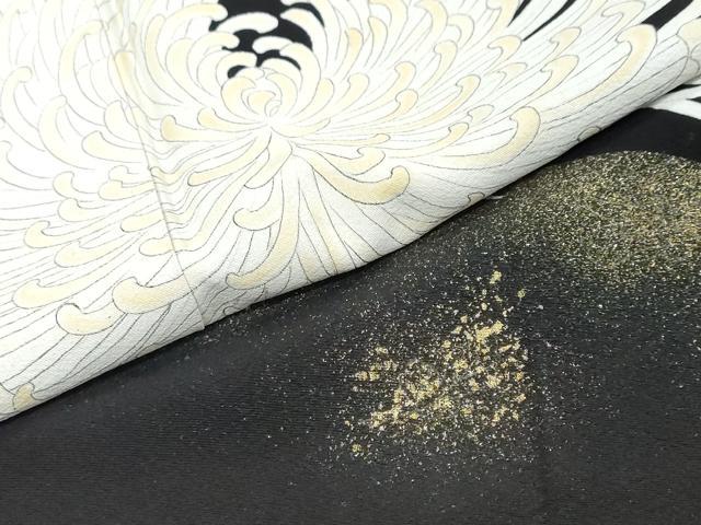平和屋着物●豪華黒留袖 乱菊 金彩 正絹 逸品 DABI9639ud