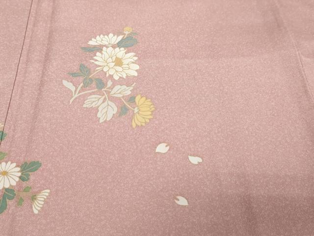 平和屋着物●訪問着 友禅 作家物 草花文 暈し染め 正絹 逸品 DABI9643ud