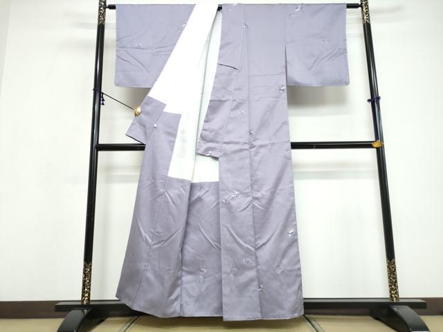 平和屋着物●上質な小紋 花鳥文 正絹 逸品 未使用 DABI9653ud