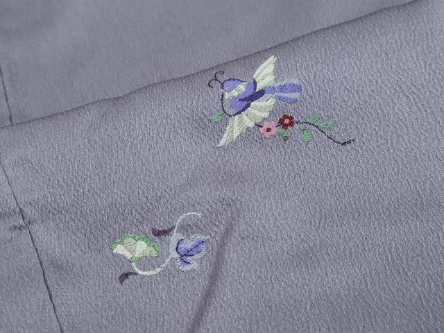 平和屋着物●上質な小紋 花鳥文 正絹 逸品 未使用 DABI9653ud