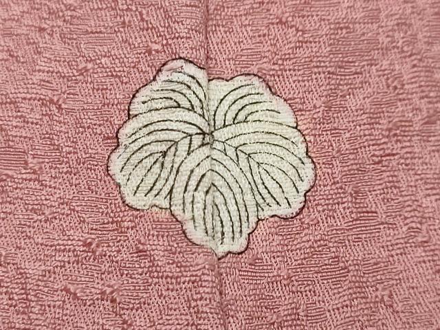 平和屋着物●上質な色無地 紋意匠 桃色 正絹 逸品 未使用 DABI9663ud