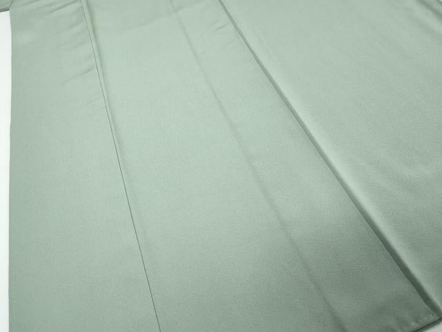 平和屋着物●上質な色無地 青磁鼠色 正絹 逸品 DABI9664ud