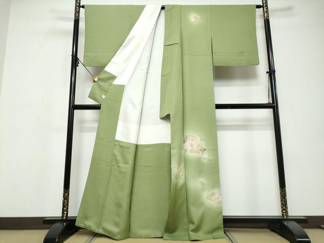 平和屋着物●中国三大刺繍 蘇州刺繍 総刺繍 訪問着 吉祥草花文 蛍暈し 金糸 そごう百貨店扱い 正絹 逸品 DABI9675ud