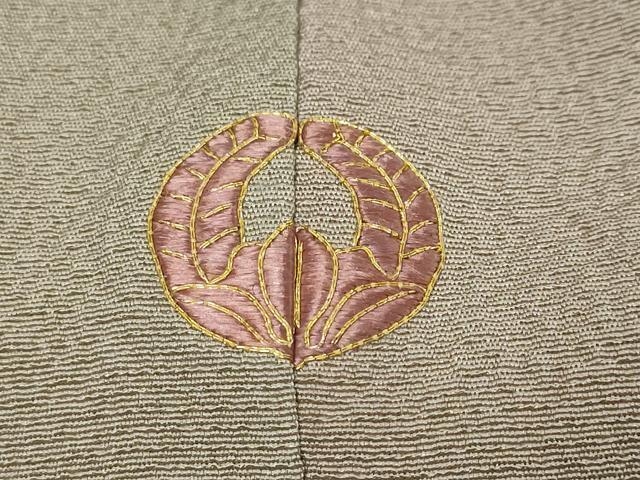 平和屋着物●染色作家 斉藤三才 小紋 霞文 正絹 逸品 未使用 DABI9692ud