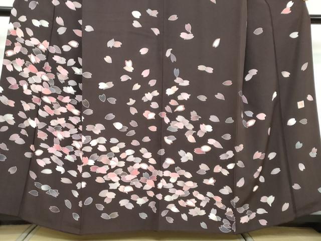 平和屋着物●訪問着 作家物 舞桜文 正絹 逸品 DABI9693ud