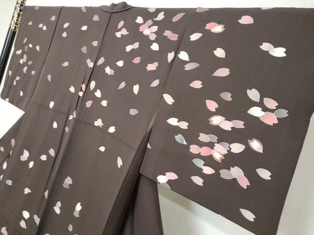 平和屋着物●訪問着 作家物 舞桜文 正絹 逸品 DABI9693ud