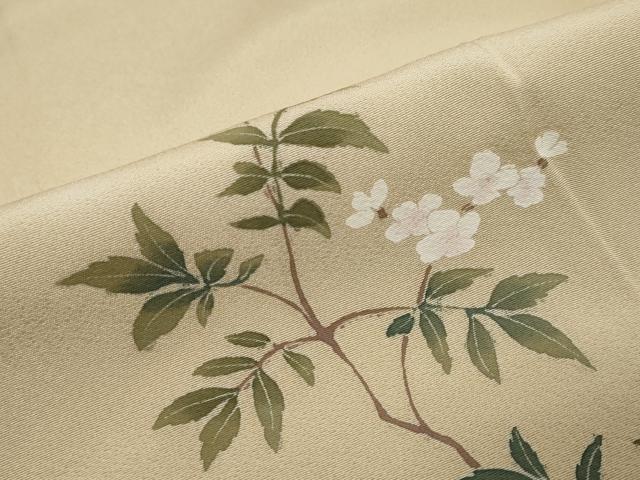 平和屋着物●訪問着 花鳥文 正絹 逸品 DABI9702ud