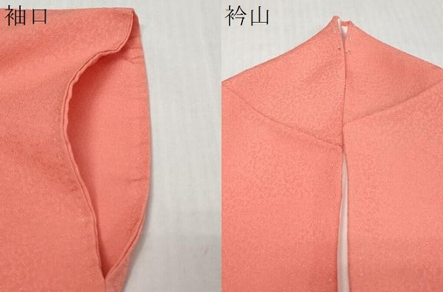 平和屋着物●上質な色無地 花唐草地紋 真朱色 正絹 逸品 DABI9775ud