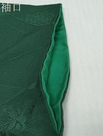 平和屋着物●上質な色無地 芝花地紋 鉄色 正絹 逸品 DABI9802ud