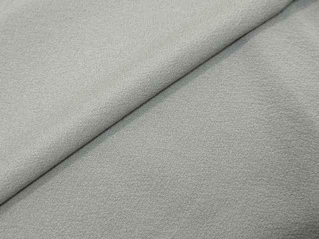 平和屋着物●上質な色無地 絹鼠色 正絹 逸品 DABI9813ud