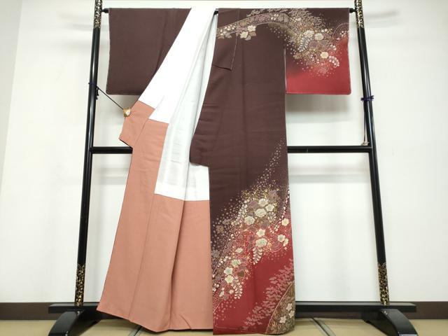 平和屋着物●吉乃一廉 幻の辻が花 訪問着 辻が花 暈し染め 金彩 正絹 逸品 未使用 DABI9820ud