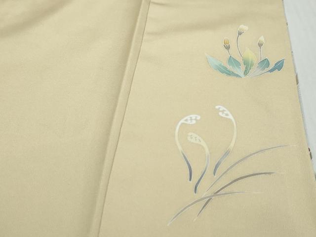 平和屋着物●訪問着 草花文 暈し染め 金彩 正絹 逸品 DABI9826ud