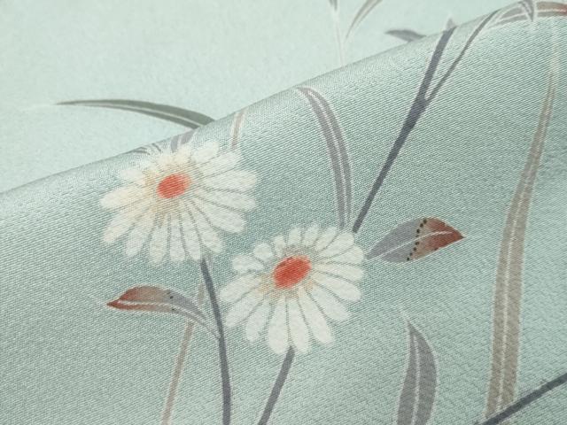平和屋着物●訪問着 友禅 草花文 暈し染め 正絹 逸品 DABI9860ud