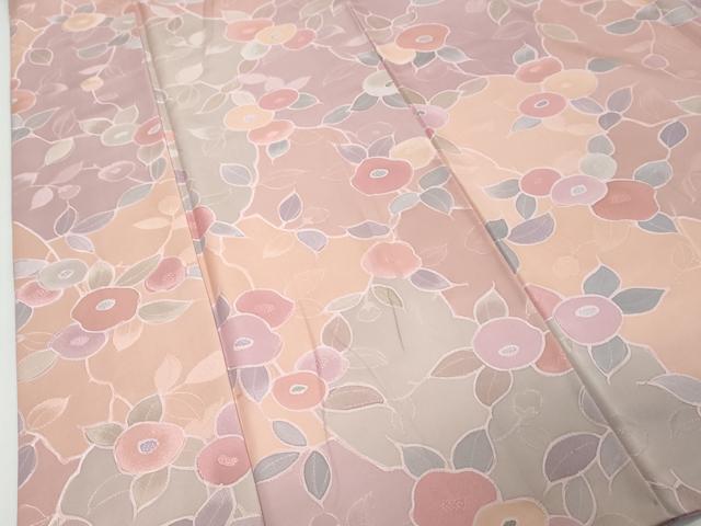 平和屋着物●上質な小紋 地紋起こし 枝花文 正絹 逸品 DABI9866ud