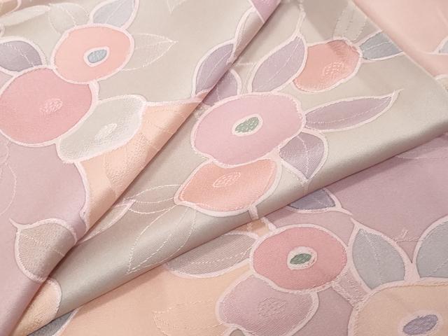 平和屋着物●上質な小紋 地紋起こし 枝花文 正絹 逸品 DABI9866ud