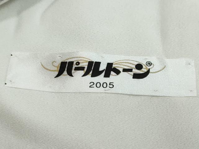 平和屋着物●山岡古都・古都染人 染織美術品 薬墨染 天目織 お召 雪輪草花文 反端付き 正絹 逸品 DABI9875ud