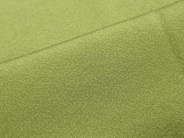 平和屋着物●上質な色無地 青丹色 正絹 逸品 DABI9897ud