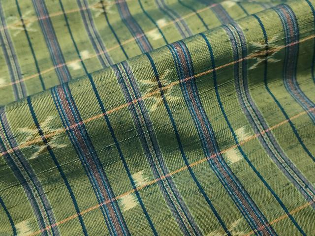 平和屋着物●上質な紬 抽象文様 正絹 逸品 DABI9925ud
