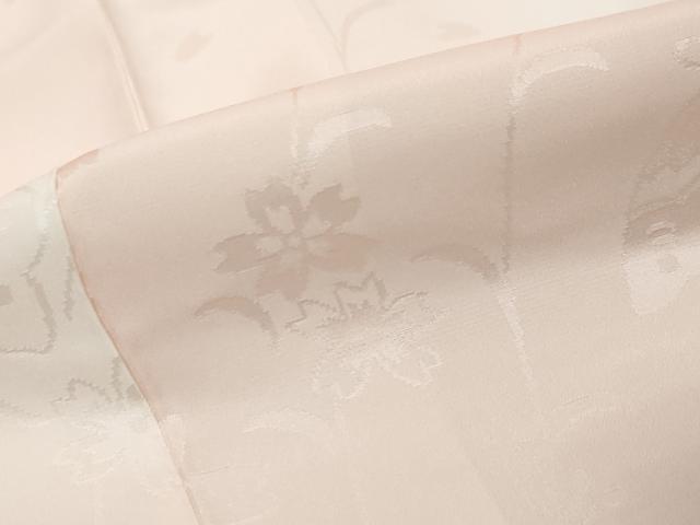 平和屋着物●振袖用長襦袢 袷 花蝶地紋 暈し染め さが美扱い 正絹 逸品 DABI9946ud