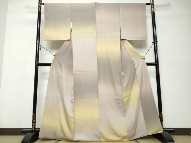平和屋着物●上質な小紋 霞文 暈し染め 三越扱い 正絹 逸品 DABI9988ud