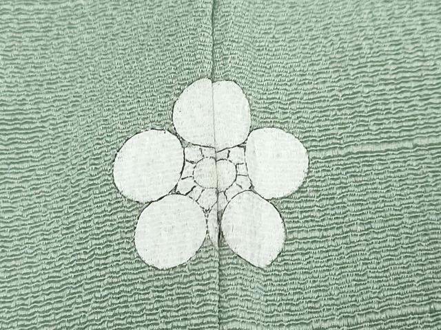 平和屋着物●ファッションデザイナー HIROKO KOSHINO コシノヒロコ監修 色無地 山葵色 正絹 逸品 DABI9995ud