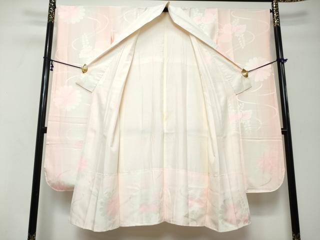 平和屋着物●豪華振袖・長襦袢(袷)セット 駒刺繍 几帳花車文 暈し染め 金彩 正絹 逸品 DABI9999ud