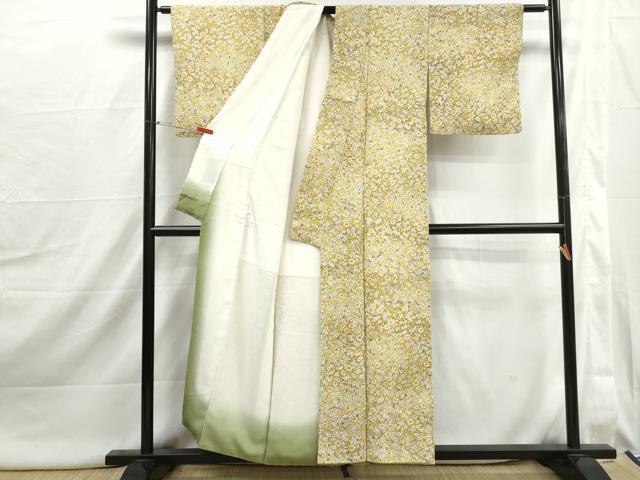 平和屋着物■上質な小紋 枝梅文 暈し染め やまと誂製 正絹 逸品 DABJ0003qa