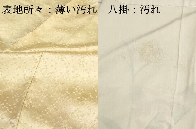 平和屋着物■訪問着 駒刺繍 笹竹花文 暈し染め 金彩 正絹 逸品 DABJ0025qa