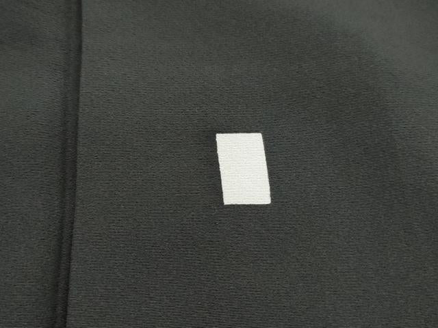 平和屋着物■豪華黒留袖 駒刺繍 人物風景文 金彩 ロング丈 正絹 逸品 DABJ0067qa