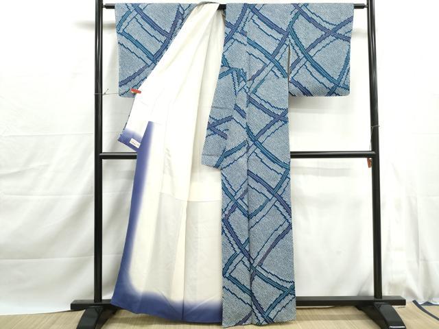 平和屋着物■上質な小紋 総絞り 抽象鹿の子文 やまと誂製 正絹 逸品 DABJ0073qa
