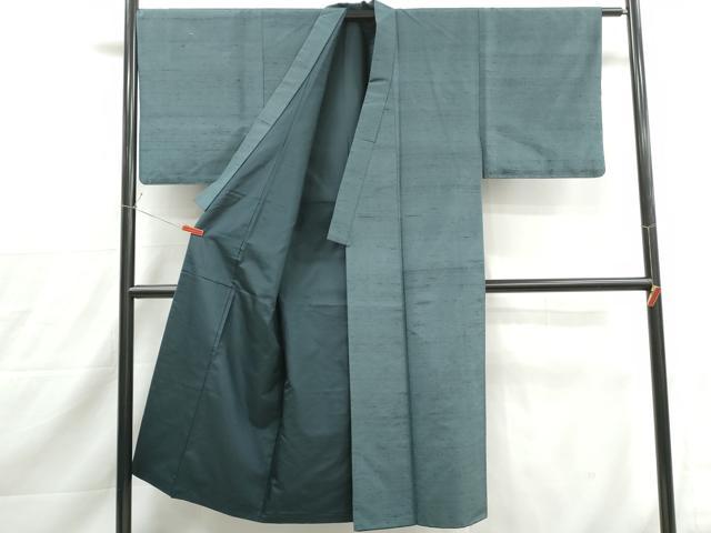平和屋着物■男性 紬 御召茶色 正絹 逸品 DABJ0091qa