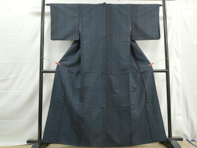 平和屋着物■上質な紬 変わり間道 正絹 逸品 DABJ0094qa