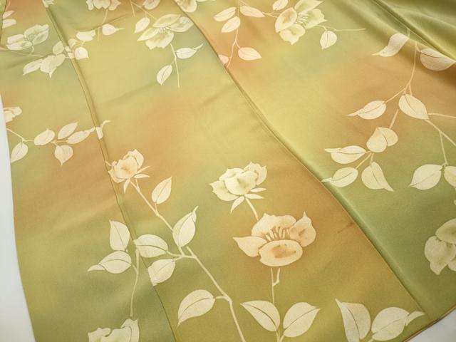 平和屋着物■上質な小紋 枝花文 暈し染め 正絹 逸品 DABJ0109qa